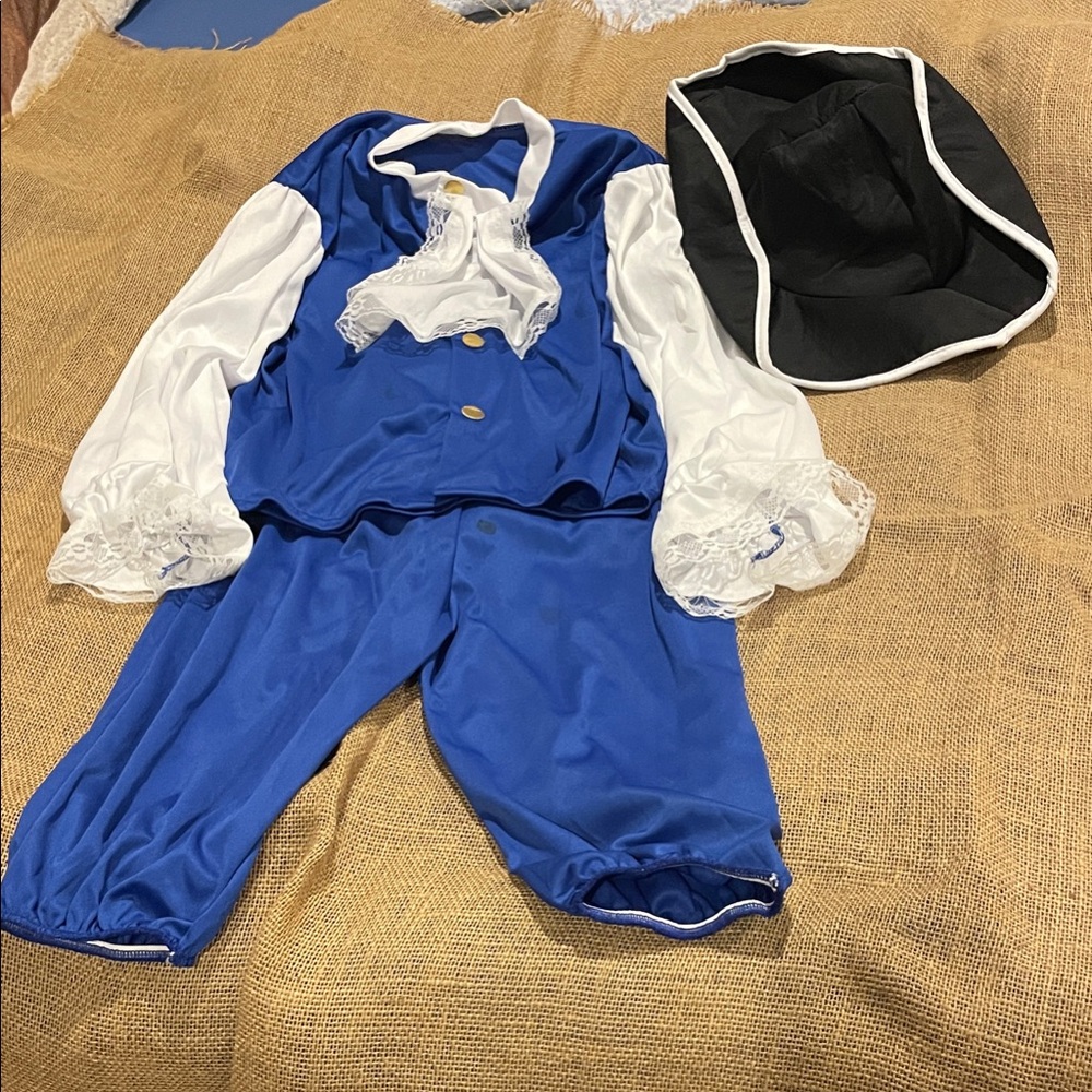 Blue and White Kids Pirate Costume